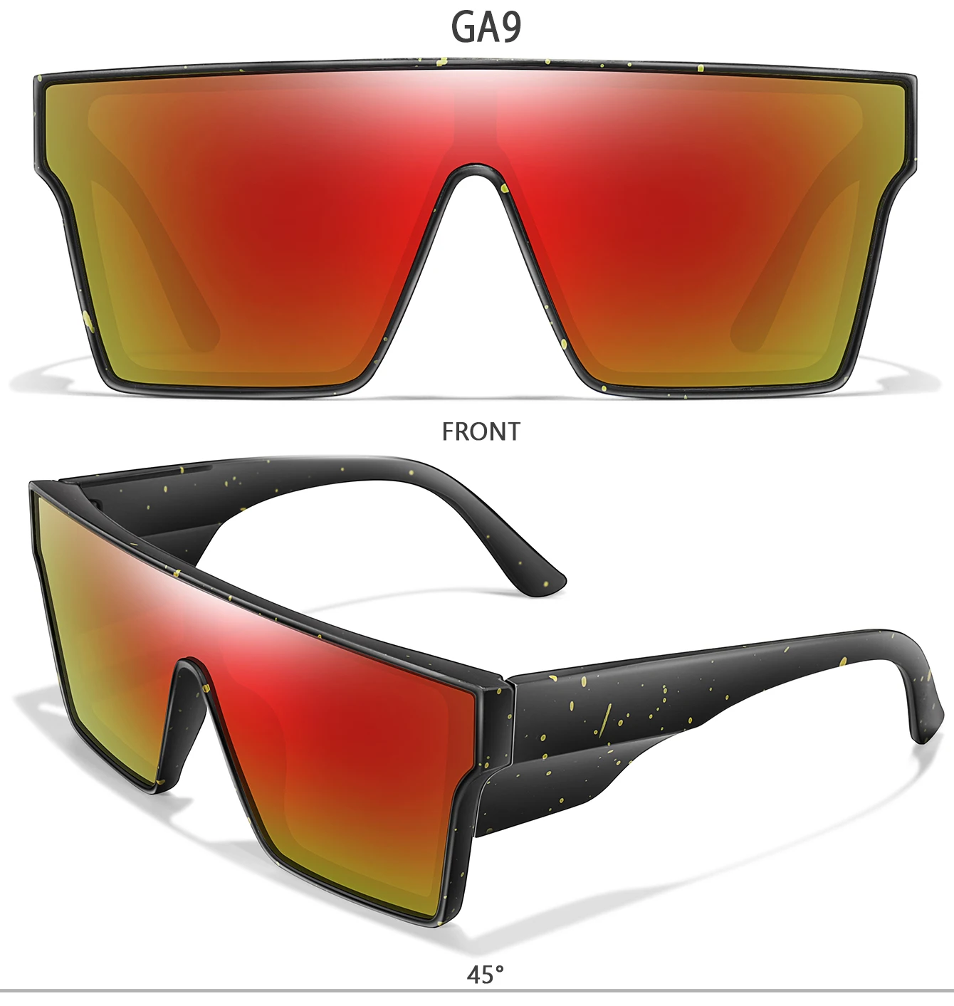 Big Frame Colorful Lens UV400 Cycling Sunglasses Hiking Running Driving Outdoor Sports Glasses for Men Women as Gifts Festival