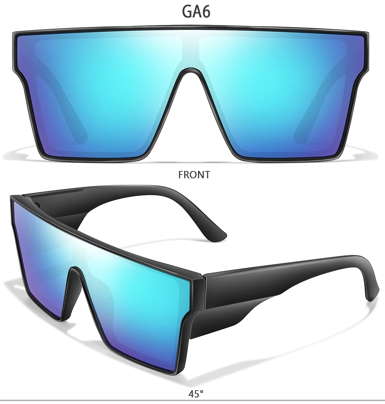 Big Frame Colorful Lens UV400 Cycling Sunglasses Hiking Running Driving Outdoor Sports Glasses for Men Women as Gifts Festival