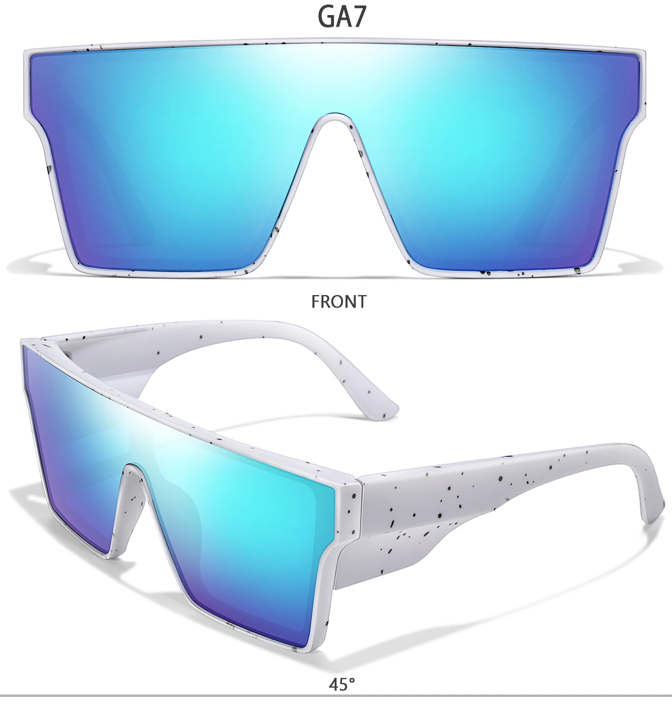 Big Frame Colorful Lens UV400 Cycling Sunglasses Hiking Running Driving Outdoor Sports Glasses for Men Women as Gifts Festival