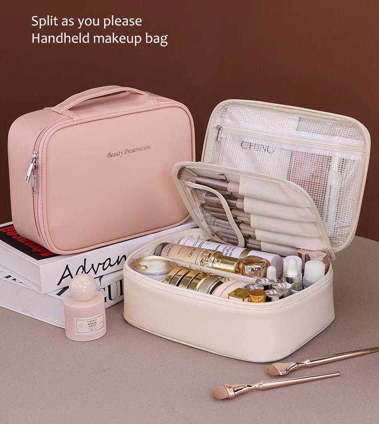 New Women's Cosmetic Bag Portable Storage Bag Large Capacity Luxury Makeup Bag Travel Organizer Essentials Toiletry Bags