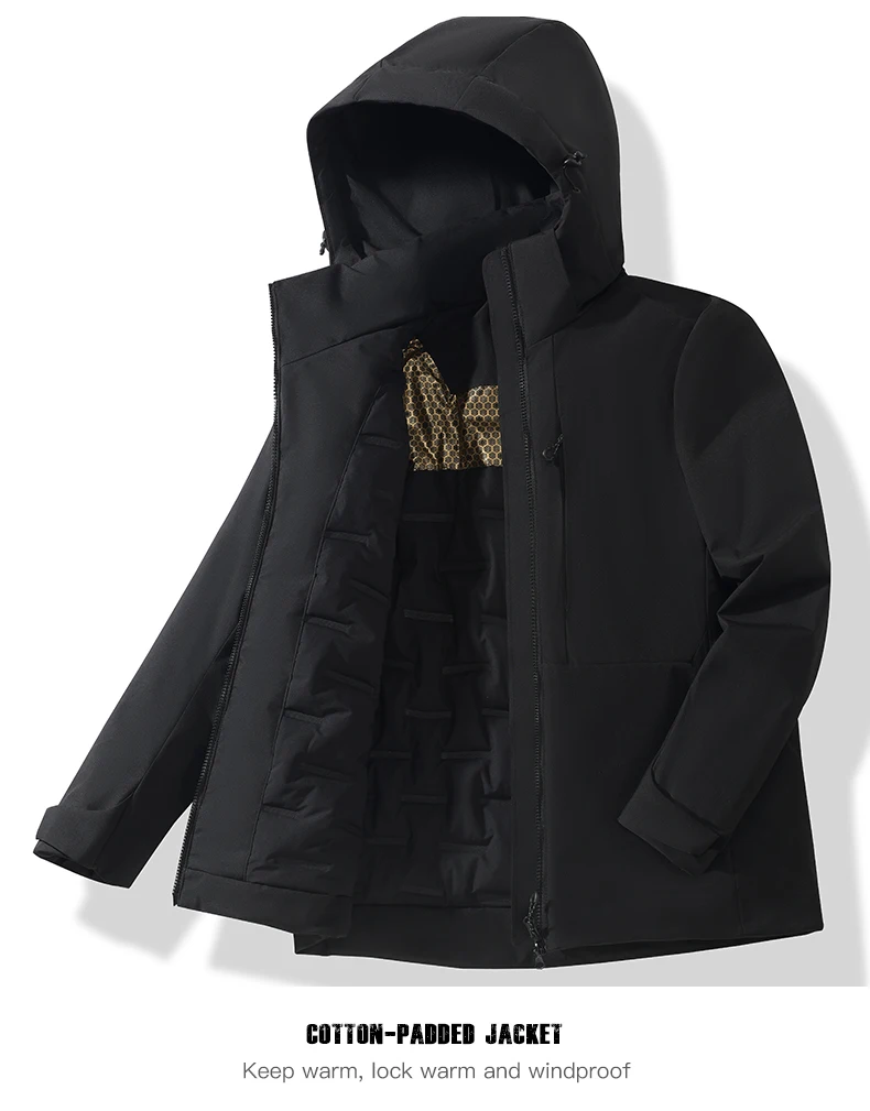 JNLN Unisex Waterproof Fleece Jackets Winter Windproof Thermal Windbreaker Men Women Hiking Camping Skiing Climbing Raincoat