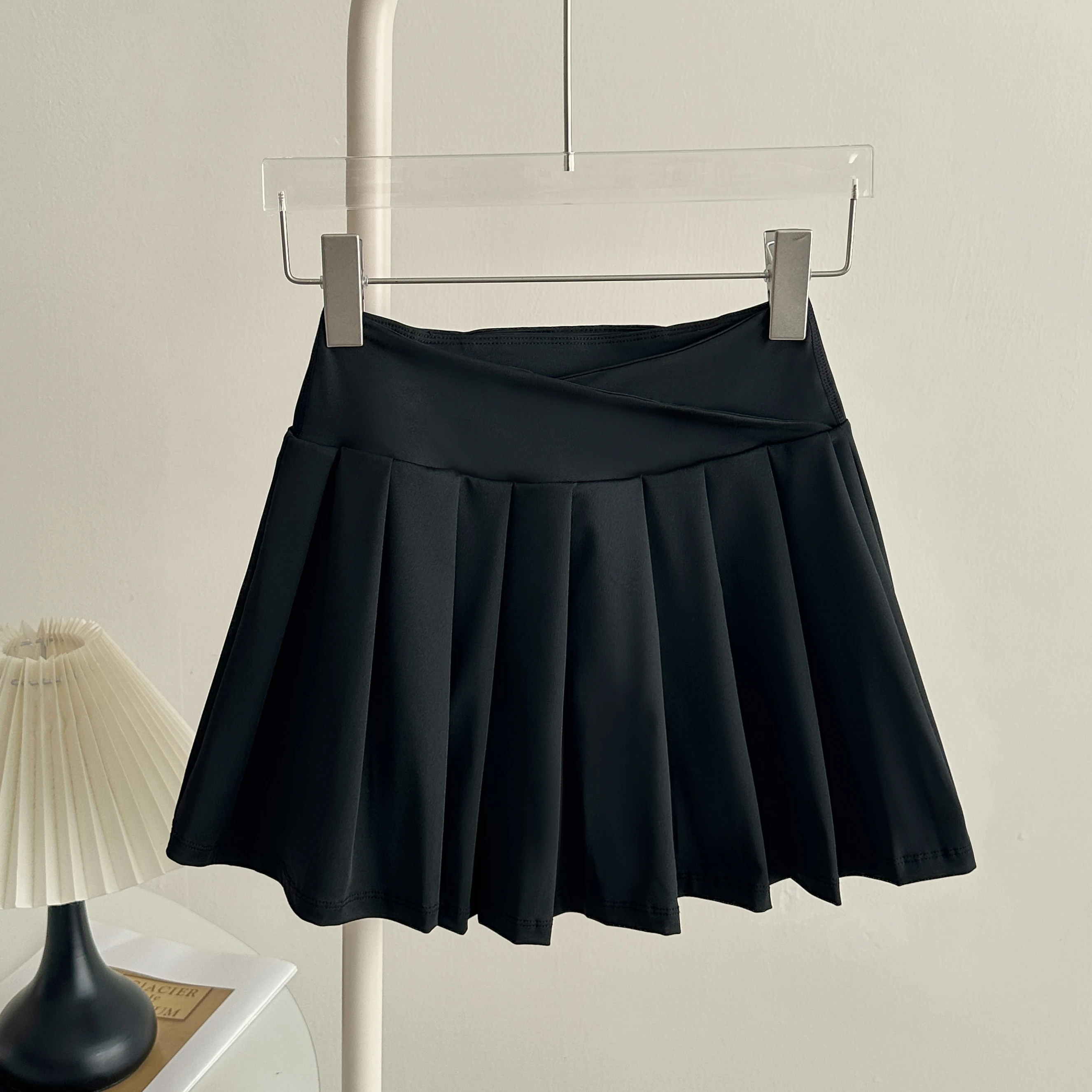 High Waist Pleated Tennis Skort Women Anti Exposure Built In Shorts Quick Dry Mini Skirt Yoga Running Golf Casual Skirts
