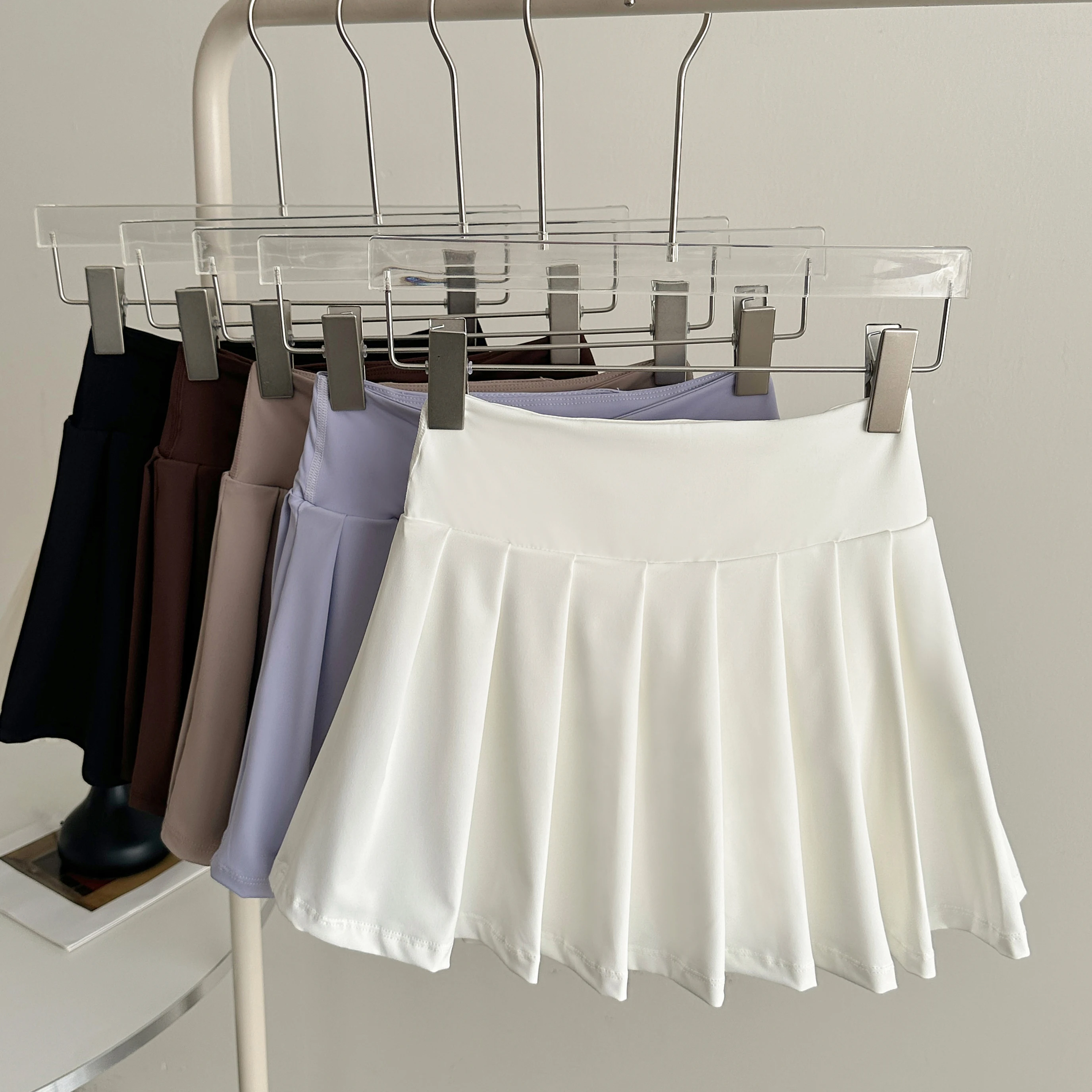 High Waist Pleated Tennis Skort Women Anti Exposure Built In Shorts Quick Dry Mini Skirt Yoga Running Golf Casual Skirts