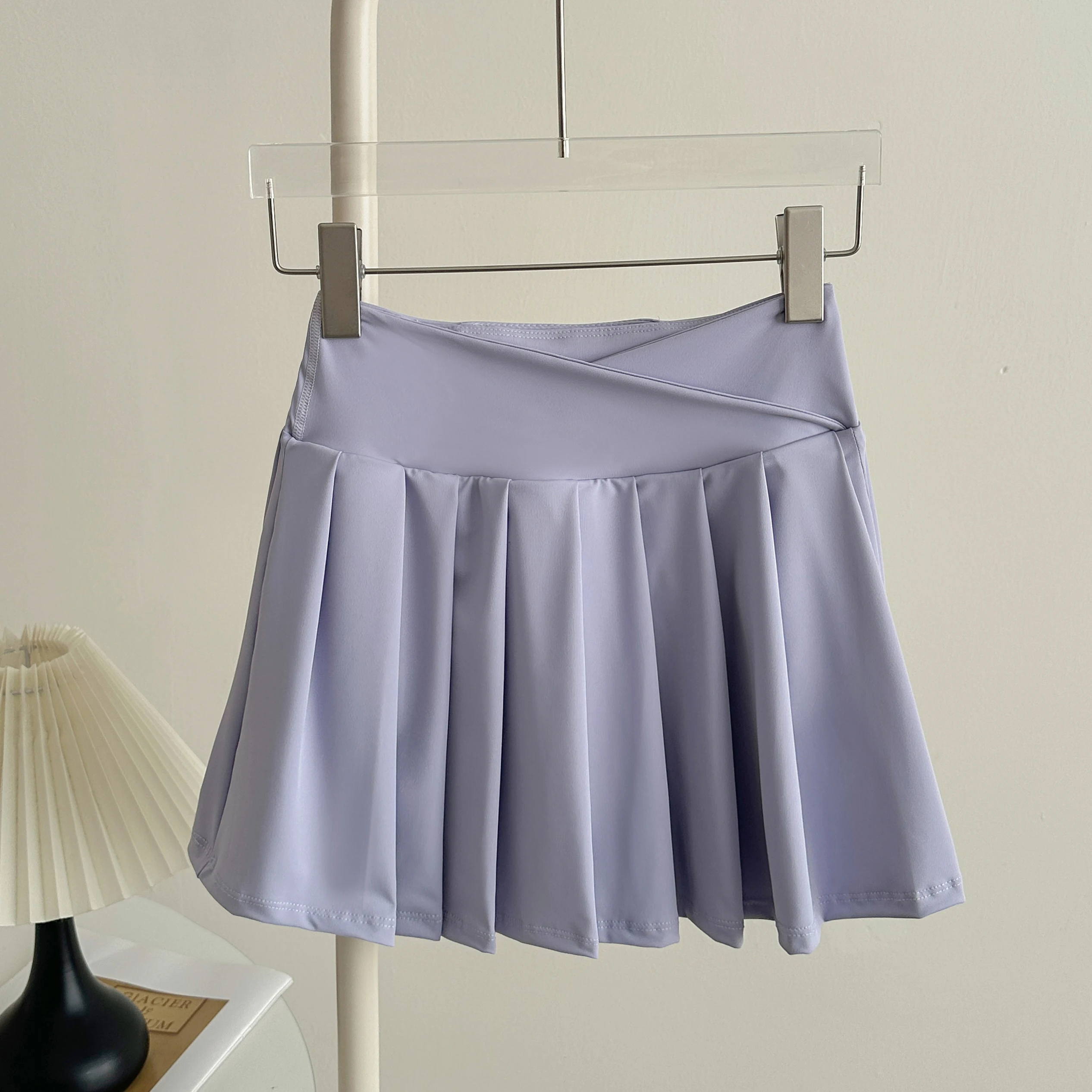 High Waist Pleated Tennis Skort Women Anti Exposure Built In Shorts Quick Dry Mini Skirt Yoga Running Golf Casual Skirts
