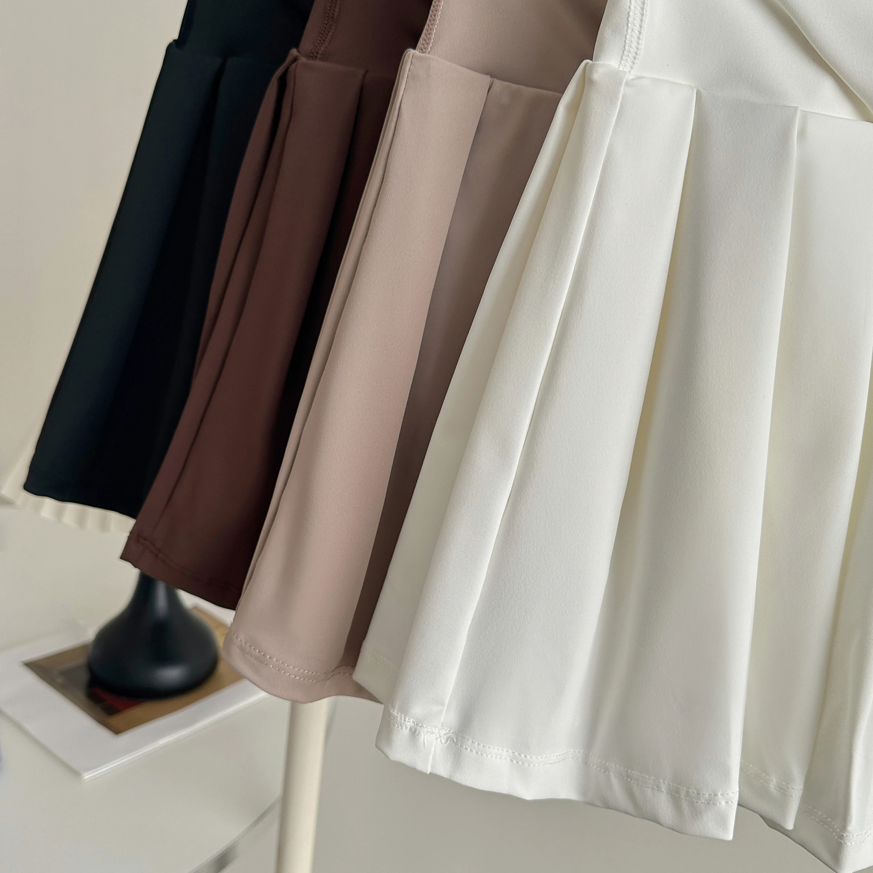 High Waist Pleated Tennis Skort Women Anti Exposure Built In Shorts Quick Dry Mini Skirt Yoga Running Golf Casual Skirts