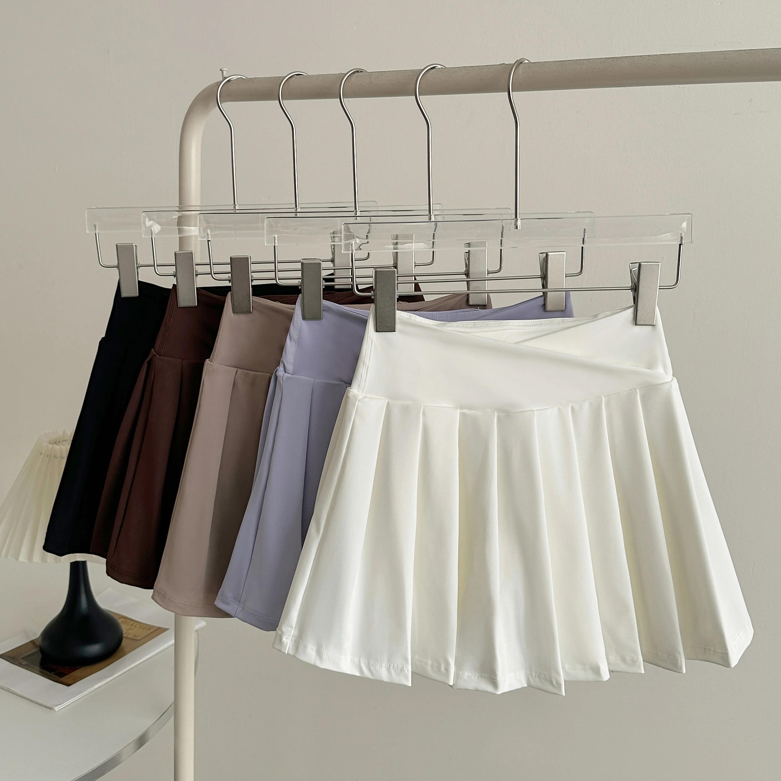 High Waist Pleated Tennis Skort Women Anti Exposure Built In Shorts Quick Dry Mini Skirt Yoga Running Golf Casual Skirts