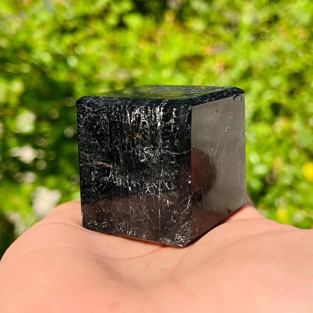 1pc 10-100g Natural Black Tourmaline Cube Occasions Like Mother'S Day Father'S Day Graduations Perfect for Home or Office Decor