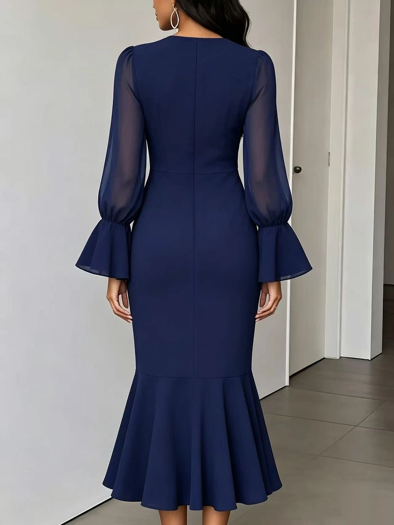 Dresses for Women Slim Long Sleeve V-Neck Women Dress New Package Hip Mermaid Dress Women Vestidos De Verano Mujer 2026 Q6765
