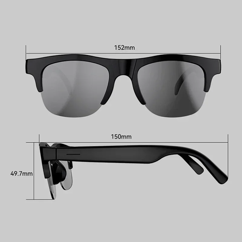 Lenovo AI Smart Glasses Voice Assistant Music Touch Control Bluetooth Call Outdoor Fashion Sunglasses For Men Women 2026 New
