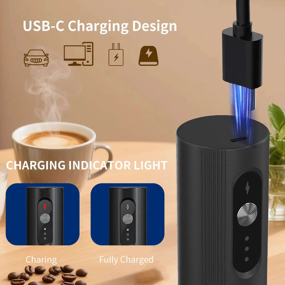 Wireless Electric Mini Milk Frother Coffee Whisk Portable Egg Beater Blender Kitchen Cooking Stirrer Cappuccino Coffee Maker