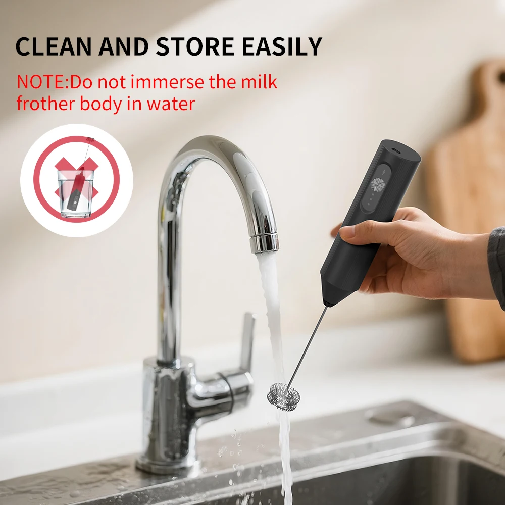 Wireless Electric Mini Milk Frother Coffee Whisk Portable Egg Beater Blender Kitchen Cooking Stirrer Cappuccino Coffee Maker