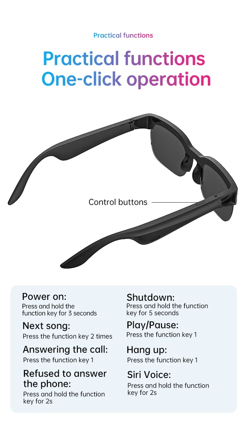 Lenovo Smart Glasses 2026 New AI Translation Bluetooth Conversation Recording Listening To Music Men Women Smart Sunglasses