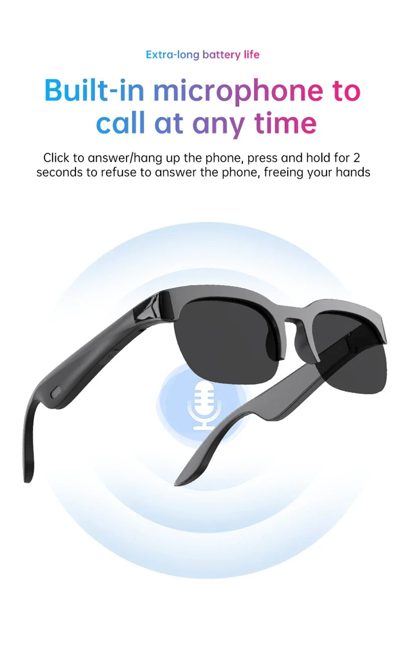 Lenovo Smart Glasses 2026 New AI Translation Bluetooth Conversation Recording Listening To Music Men Women Smart Sunglasses