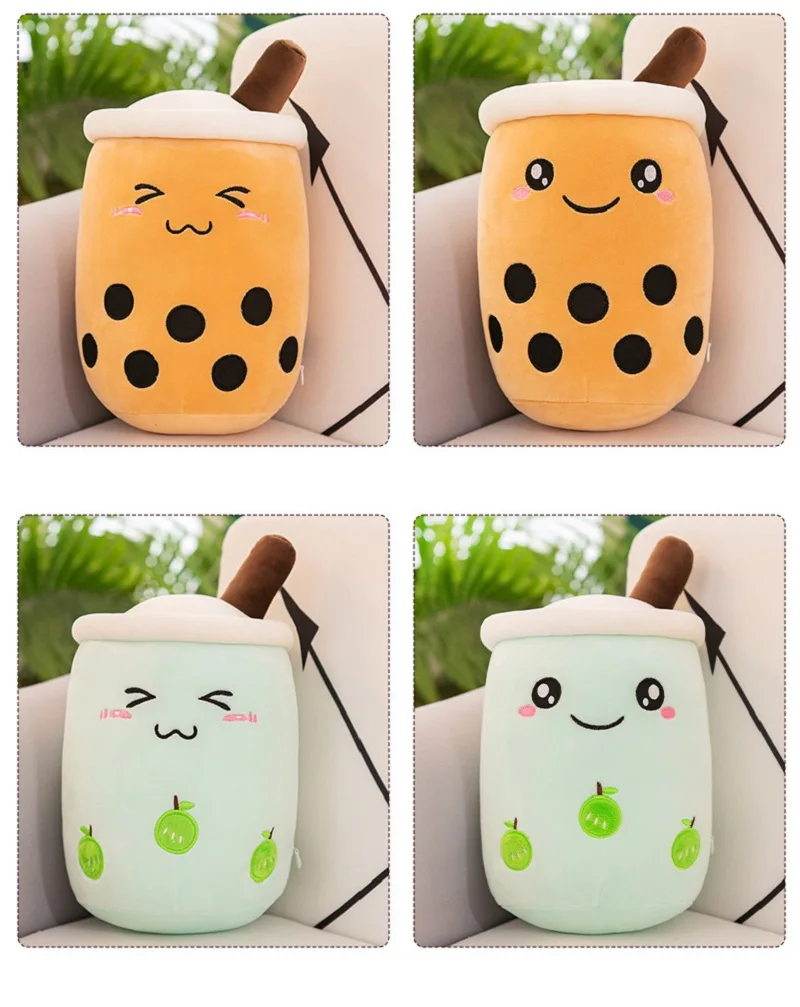 72cm Large Size Milk Tea Pillow Soft Stuffed Plush Toys Boba Tea Plushie Toy For Kids Toys Birthday Gifts