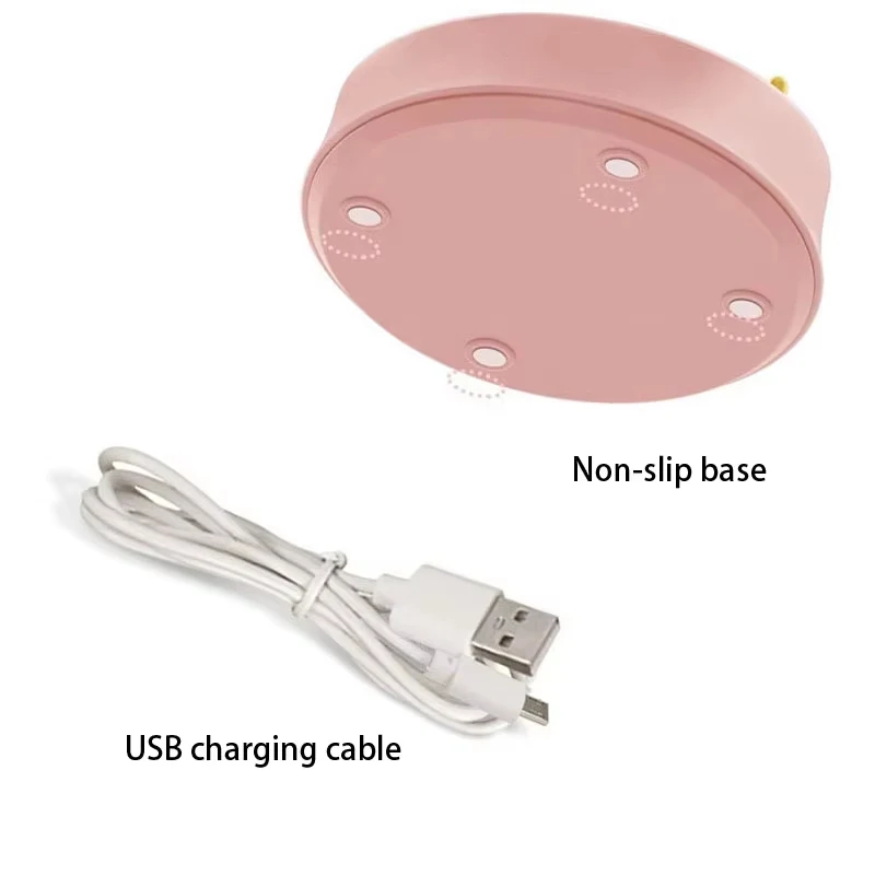 Pink Flower Cute Lamp LED Desk Lamp Table Light Adjustable Touch Rechargeable Battery Night Light for Dorm Reading Table Light