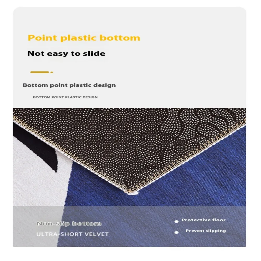 VIKAMA Entry Door Mat Cartoon Black Cat Square Floor Mat Entrance Non Slip Water Absorbent Easy To Clean Doormat Home Decoration