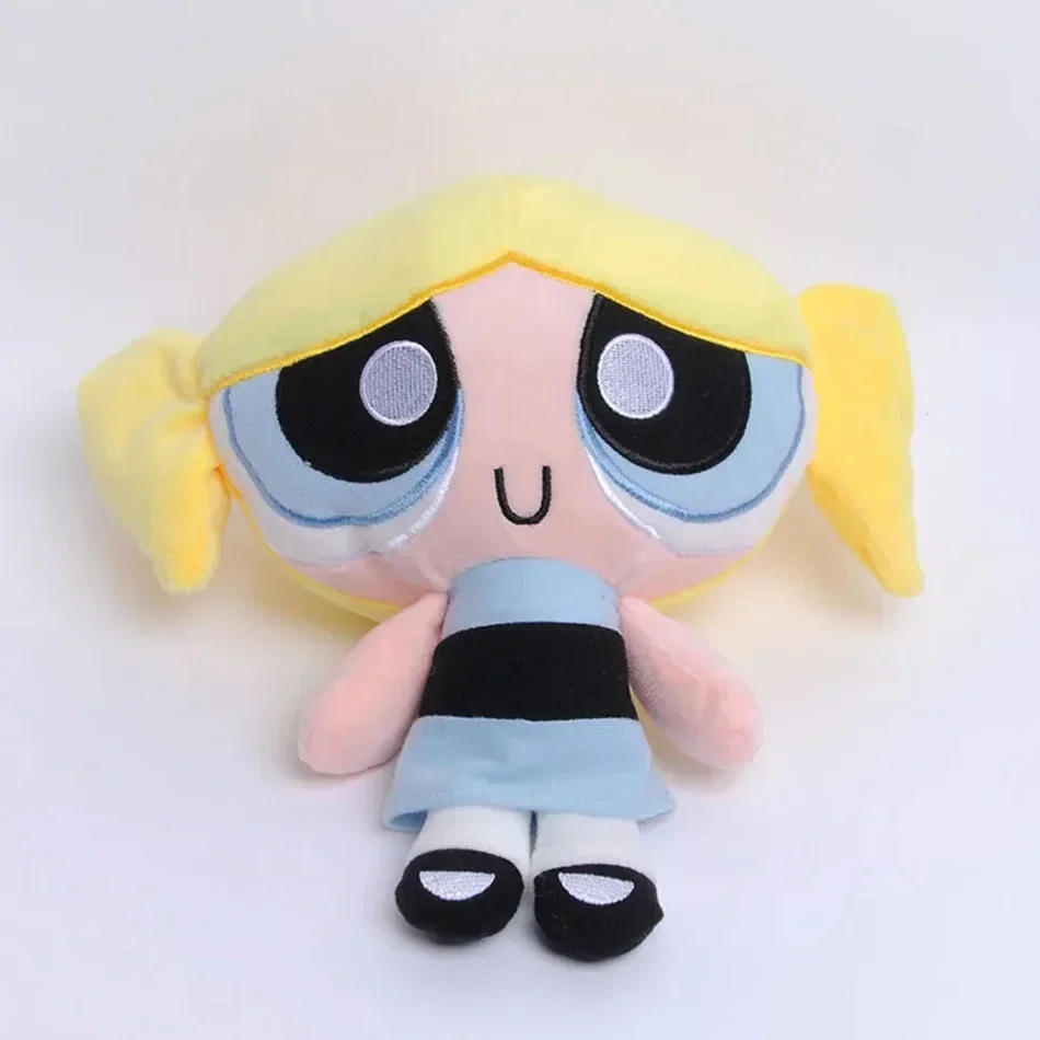 20Cm The Powerpuff Girls Plush Doll Cute Girly Heart Cartoon Blossom Buttercup Bubbles Plush Doll Decoration Toy Gift