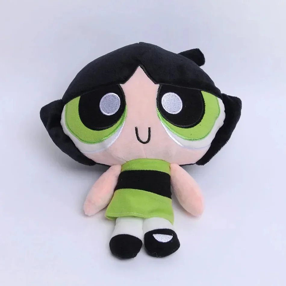 20Cm The Powerpuff Girls Plush Doll Cute Girly Heart Cartoon Blossom Buttercup Bubbles Plush Doll Decoration Toy Gift