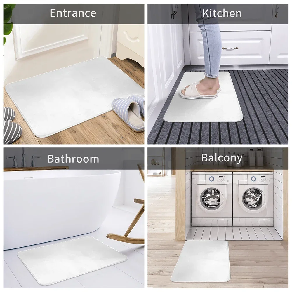 VIKAMA Blush Cheek Lying Fat Tabby Cat Bedroom Rug Full Body Irregular Outline Soft Fluffy Anti Slip Bedside Floor Carpet