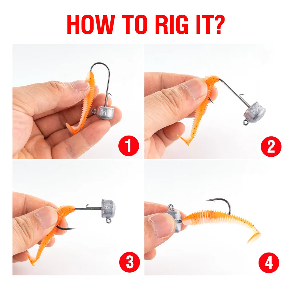 20pcs Ned Rig Jig Heads Fishing Hooks Mushroom Head Hooks 2.5-14g High Carbon Steel Fishing Tackle for Soft Plastic Baits