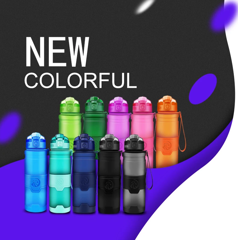 ZORRI Water Bottles Sport BPA Free Portable Leak-proof Gym Outdoor Travel Hiking Bicycle Bottle Water Gourds Garrafas De Agua