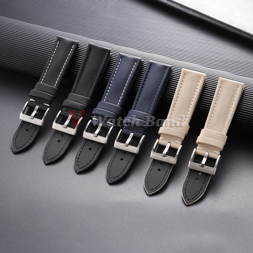 Premium Sailcloth Watch Band for Blancpain Straps Waterproof Canvas Nylon Quick Release Bracelets 18mm 19mm 21mm 20mm 22mm Belt