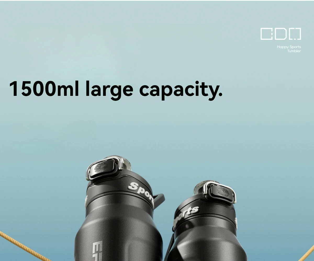 Stainless Steel Water Bottle Cycling Tumble Insulated Cold And Hot Flasks Double Wall Portable With Handle Sports Outdoor Cup