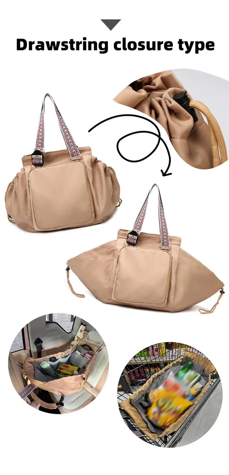 Sport Versatile Backpack Gym Yoga Fitness Bag Large Drawstring Handbag Shoulder Women Tote Outdoor Shopping Rucksack Mommy Bag
