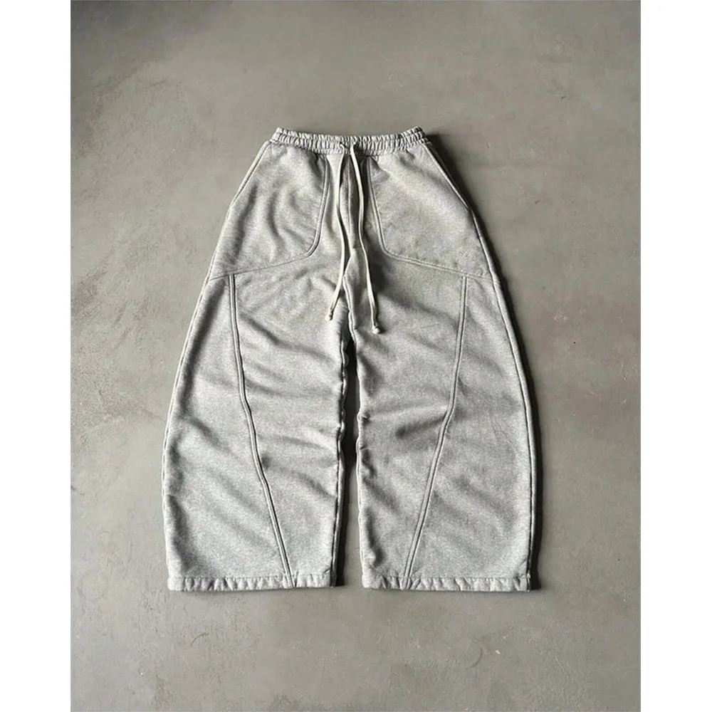 2025 New Hiphop Trousers Men Cargo Sweatpants Joggers Baggy Wide Leg Casual Pants for Men High Street Fashion Streetwear