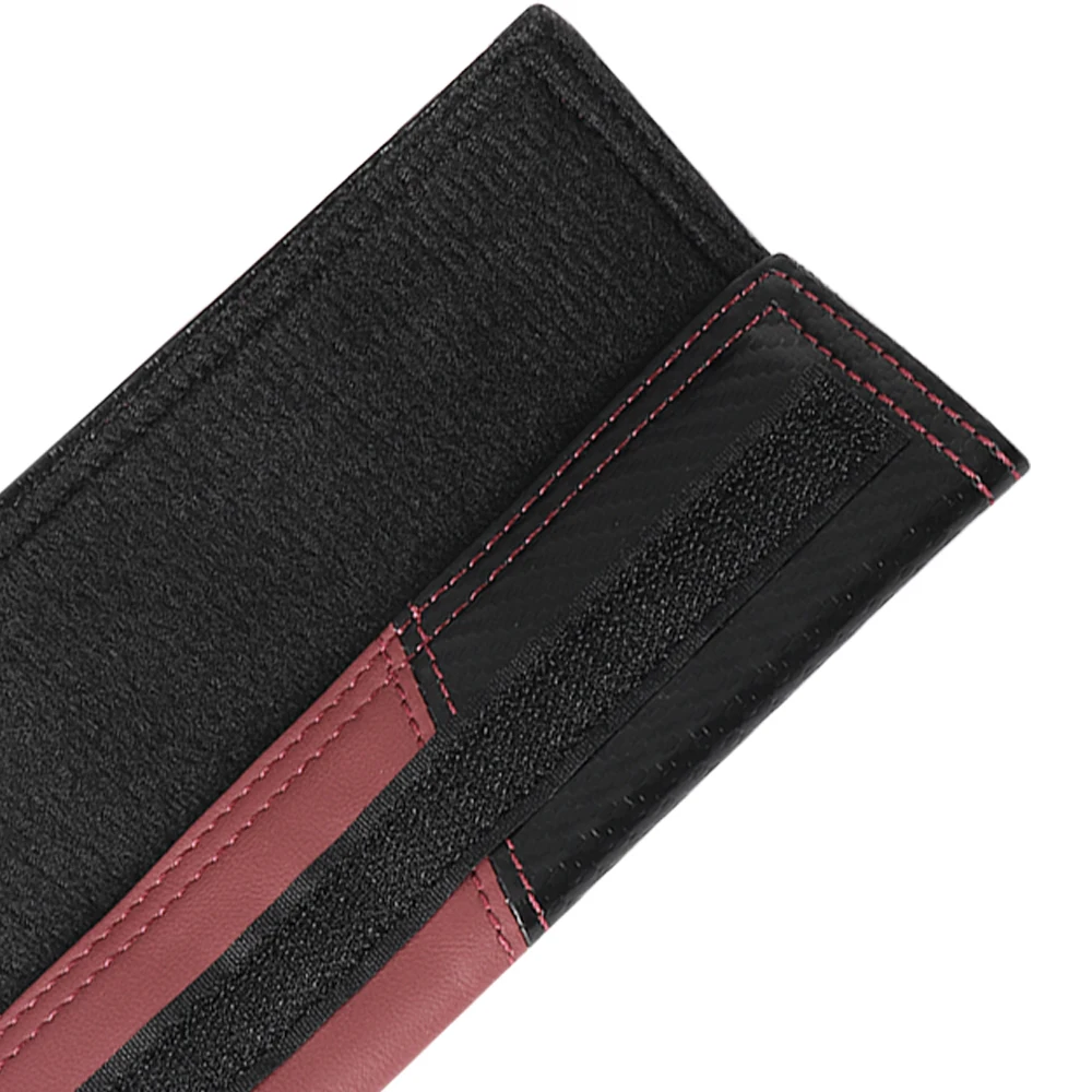2pcs Seat Belt Covers Car Safety Belts Cover Auto Accessories For Ford Mustang Foose Explorer Mondeo Shelby Fiesta Focus Fusion
