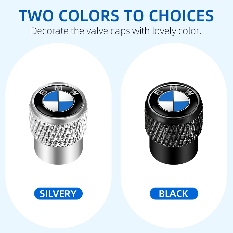 Lightweight Portable Metal Aluminum Alloy Car Tire Valve Cap Wheel Stem Rim Protector For BMW M Performance E46 E90 E60 E92 E91