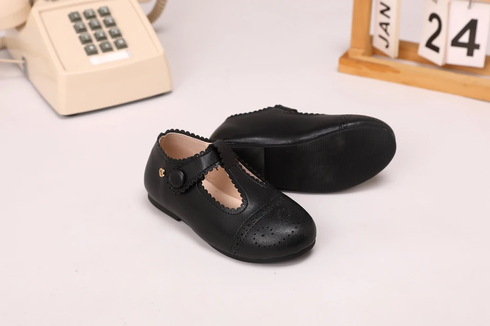 AS Kids Shoes Children Brand Shoes Baby Girls Leather Shoes Toddler Princess Flats Boys Brouge Oxford Soft Platform Mary Jane