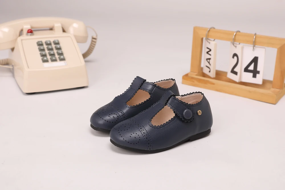 AS Kids Shoes Children Brand Shoes Baby Girls Leather Shoes Toddler Princess Flats Boys Brouge Oxford Soft Platform Mary Jane