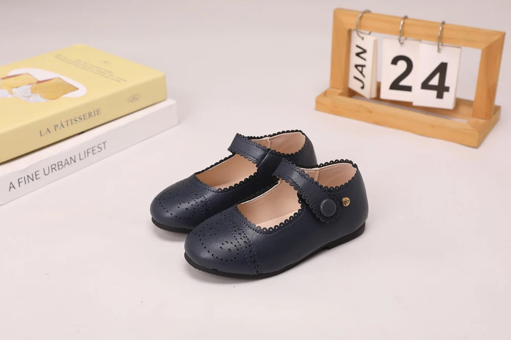 AS Kids Shoes Children Brand Shoes Baby Girls Leather Shoes Toddler Princess Flats Boys Brouge Oxford Soft Platform Mary Jane