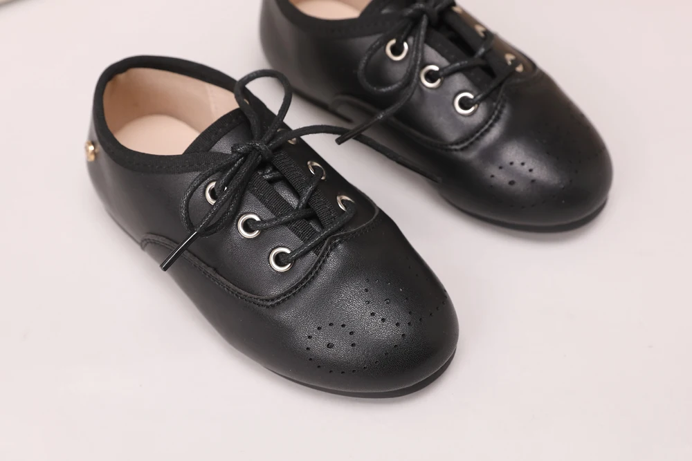 AS Kids Shoes Children Brand Shoes Baby Girls Leather Shoes Toddler Princess Flats Boys Brouge Oxford Soft Platform Mary Jane