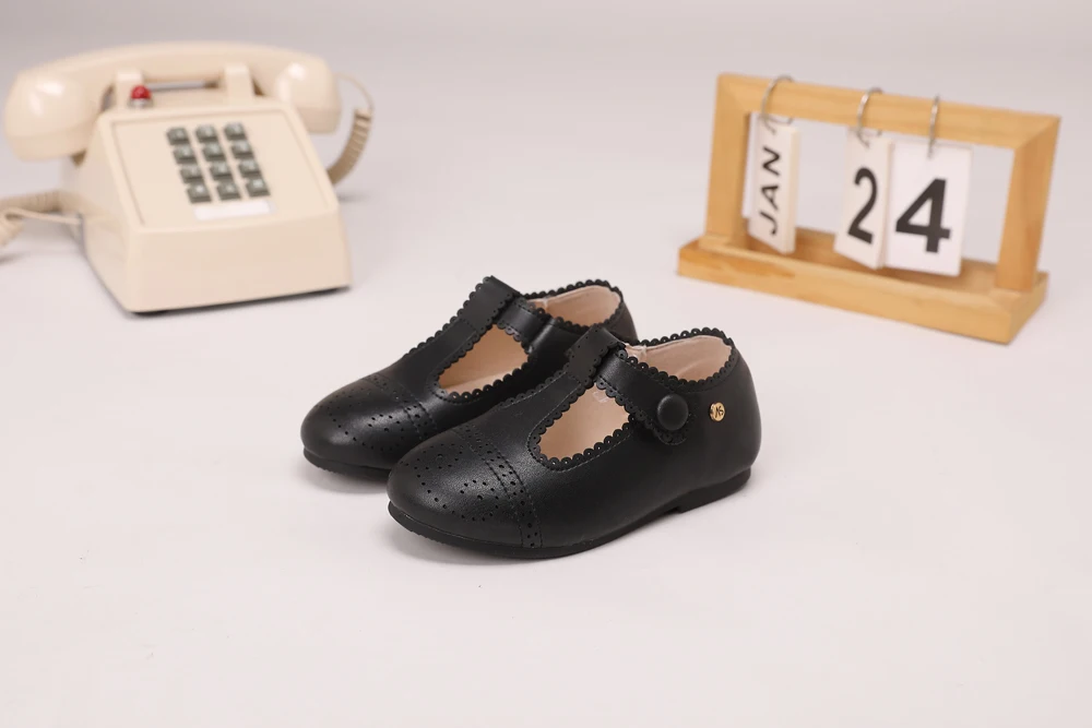 AS Kids Shoes Children Brand Shoes Baby Girls Leather Shoes Toddler Princess Flats Boys Brouge Oxford Soft Platform Mary Jane