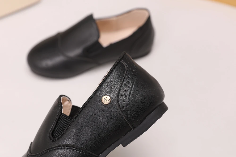 AS Kids Shoes Children Brand Shoes Baby Girls Leather Shoes Toddler Princess Flats Boys Brouge Oxford Soft Platform Mary Jane