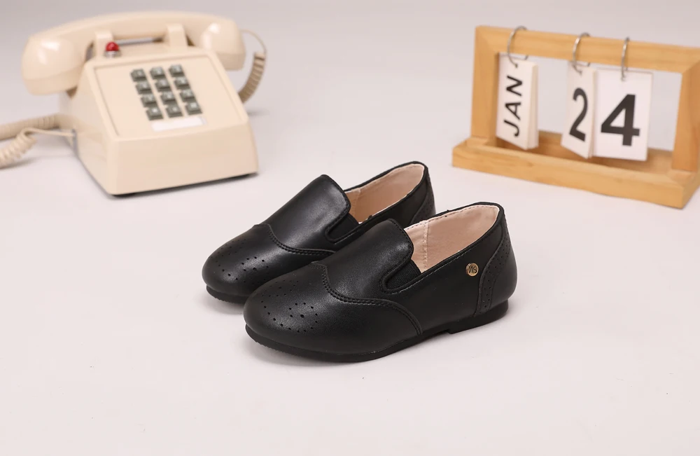 AS Kids Shoes Children Brand Shoes Baby Girls Leather Shoes Toddler Princess Flats Boys Brouge Oxford Soft Platform Mary Jane