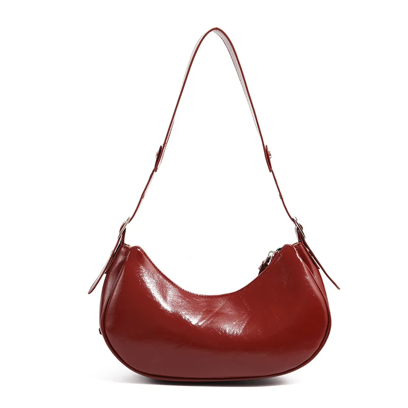 Vintage PU Leather Shoulder Bags For Women Y2K Trendy Cool American Motorcycle Bag 2026 Hot Sale Bags for Women Designer Handbag
