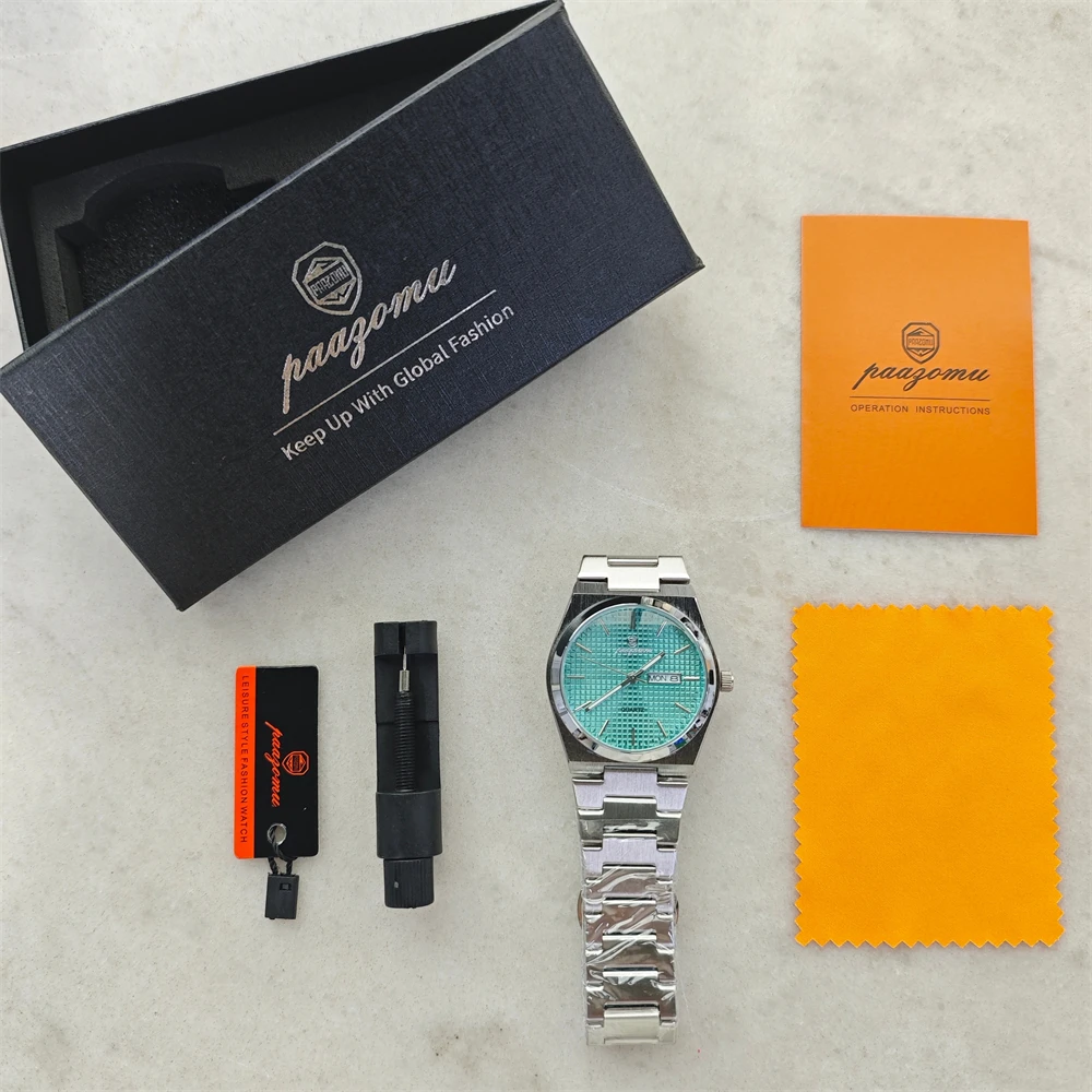 Customized Watch PAAZOMU Luxury Men Clock Fashion Luminous Waterproof Chronograph Date Watch For Man Quartz Men's Watches Reloj