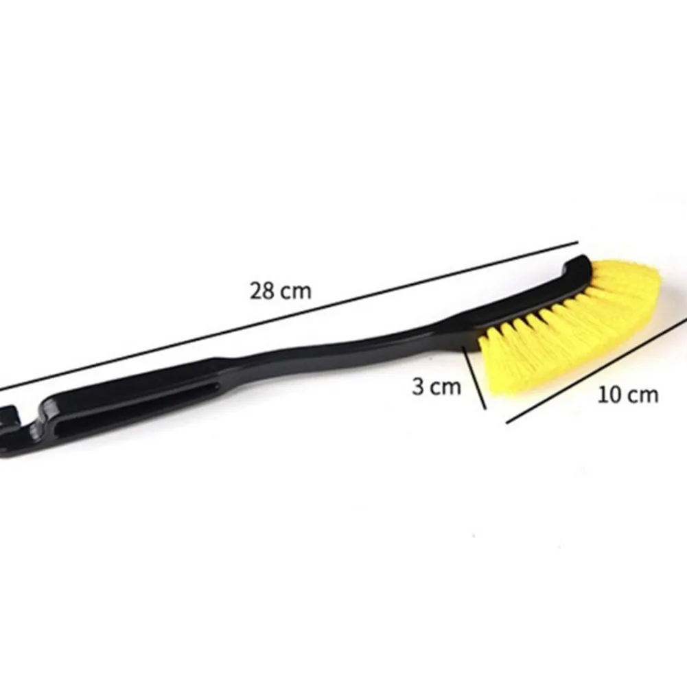 1pc Car Wheel Tire Rim Brush Curved Head Flexible Truck Wheel Hub Wash Detail Deep Cleaning Brushes Cleaner Hand Tools