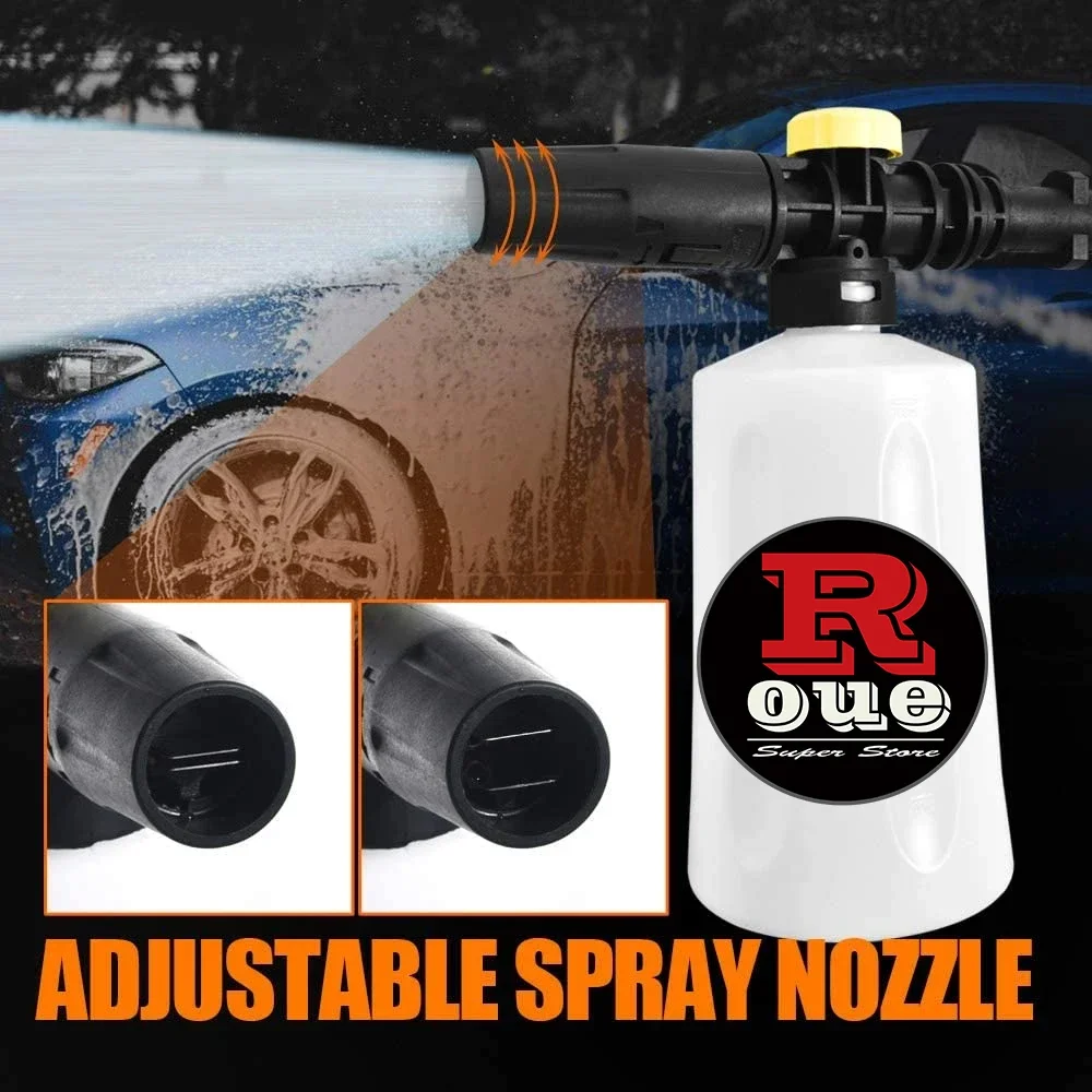 750ml Car Wash Snow Foam Spear For Karcher Huter Nilfisk Parkside Lavor Daewoo High Pressure Washing Machine Water Gun PA Pot