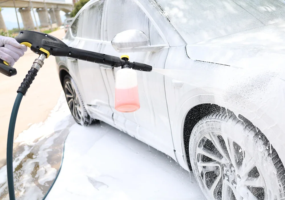 750ml Car Wash Snow Foam Spear For Karcher Huter Nilfisk Parkside Lavor Daewoo High Pressure Washing Machine Water Gun PA Pot