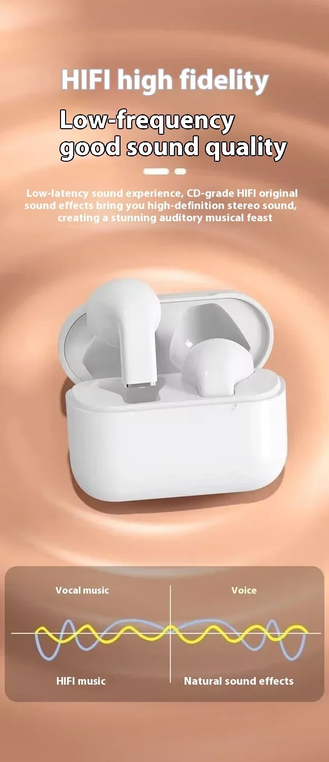 Original Lenovo TWS Wireless Bluetooth Earphones Game Noise Reduction Headphones in Ear Headset with Microphone