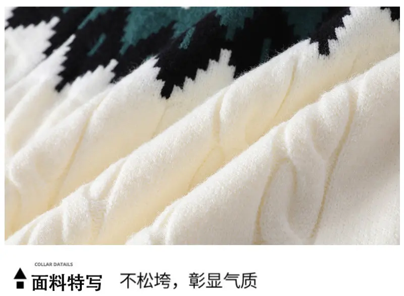 Legible Autumn and Winter Casual Sweaters Men Round Neck Collar Knitted Pullovers Male Loose Sweater Man