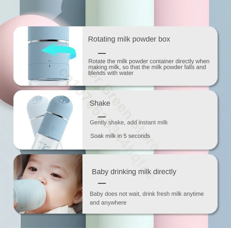Dr.Green 4S Wide Mouth Bottle Newborn Baby Bottle PPSU 240ml/180ml Sealed isolation Fast milk filling Removable/Washable Bottles