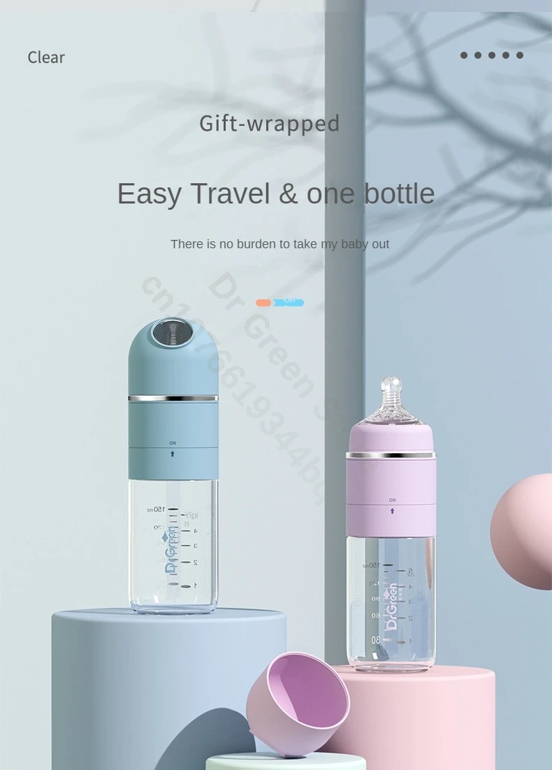 Dr.Green 4S Wide Mouth Bottle Newborn Baby Bottle PPSU 240ml/180ml Sealed isolation Fast milk filling Removable/Washable Bottles