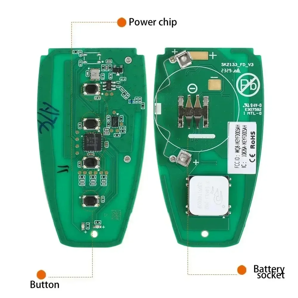 AUTEL Smart Key IKEYFD004AH IKEYFD004AL IKEYFD005AH IKEYFD005AL MAXIIM IKEY Premium Style for Ford Used with KM100 IM508 IM608