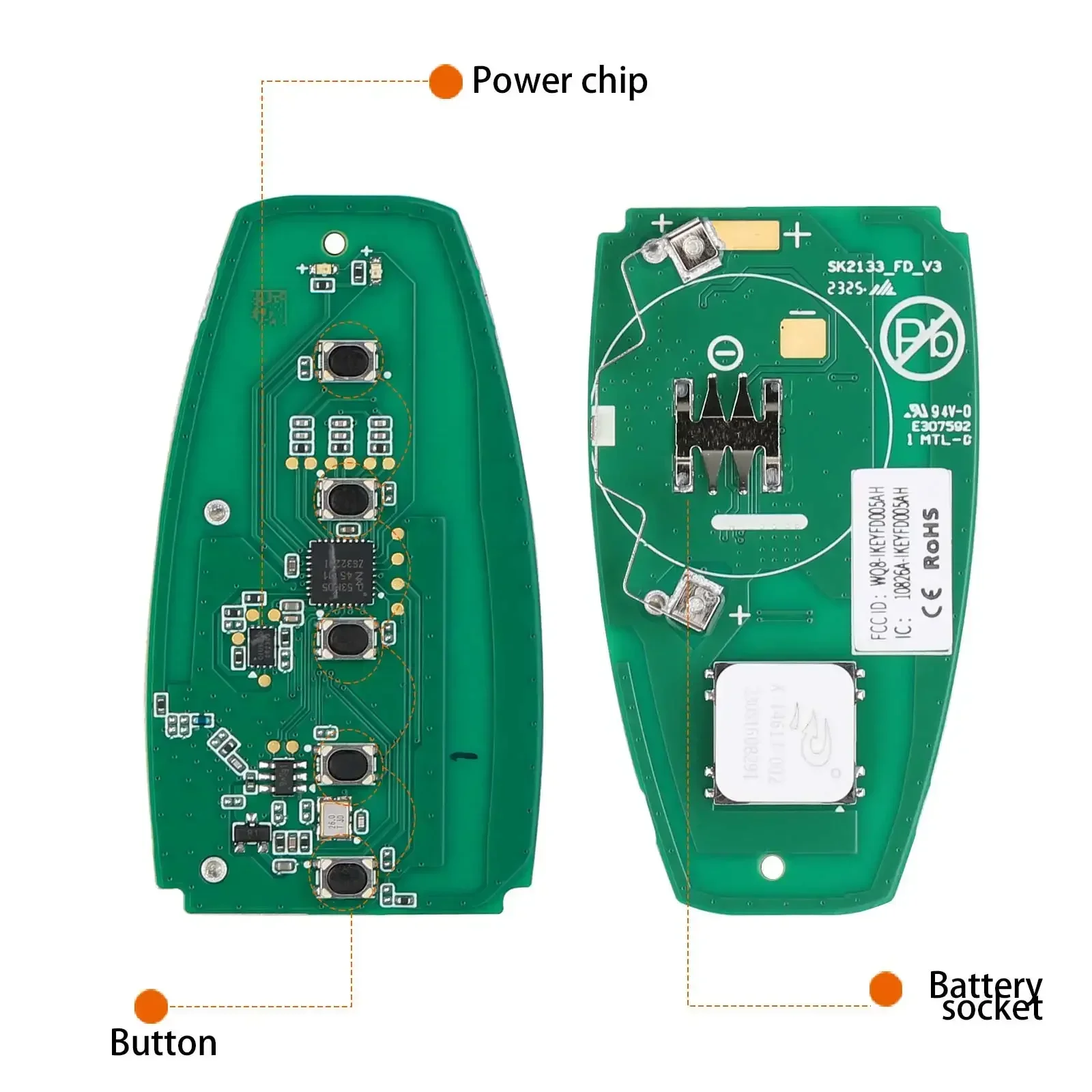 AUTEL Smart Key IKEYFD004AH IKEYFD004AL IKEYFD005AH IKEYFD005AL MAXIIM IKEY Premium Style for Ford Used with KM100 IM508 IM608