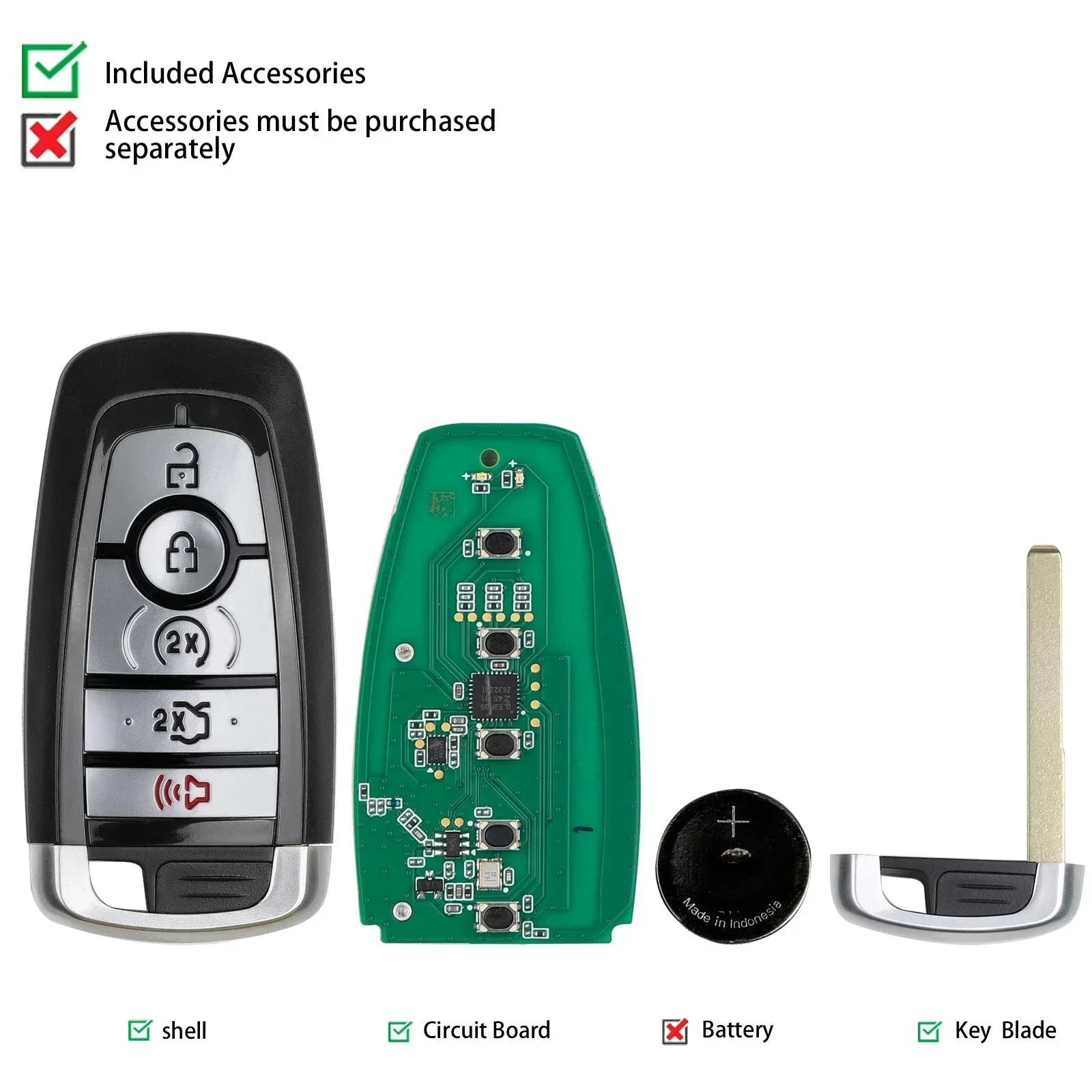 AUTEL Smart Key IKEYFD004AH IKEYFD004AL IKEYFD005AH IKEYFD005AL MAXIIM IKEY Premium Style for Ford Used with KM100 IM508 IM608